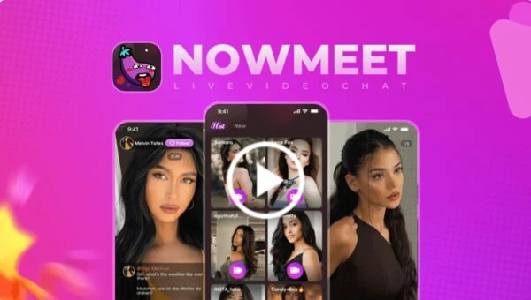 Nowmeet app screens